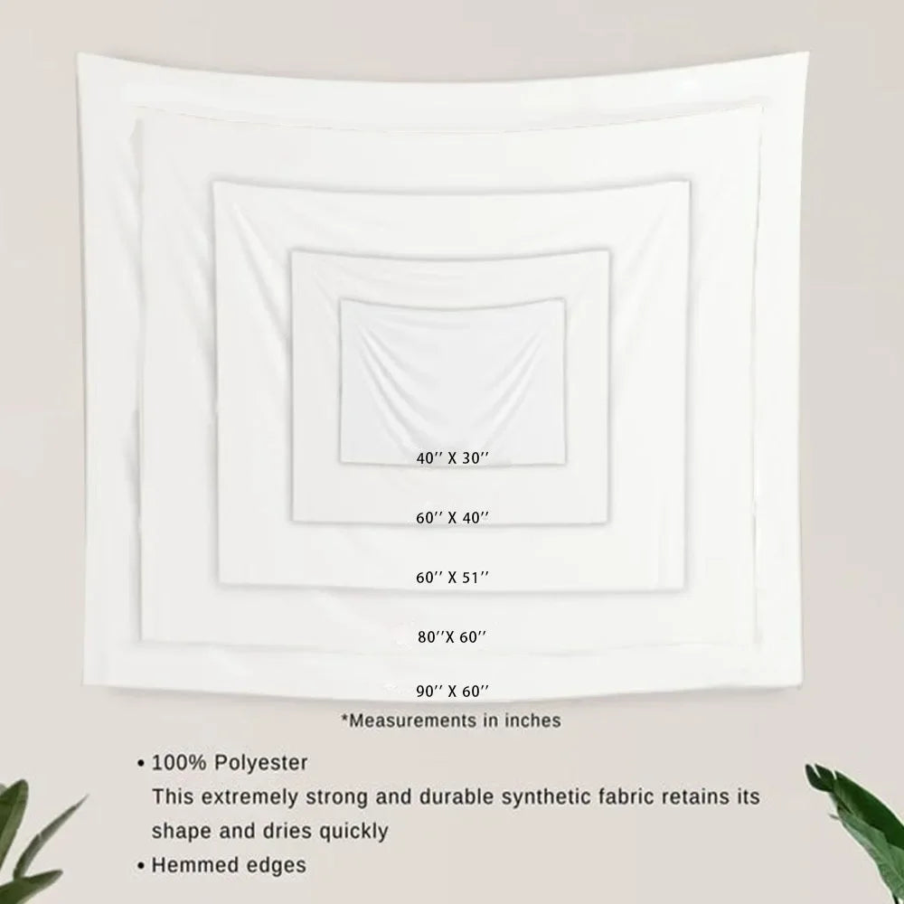 3D Effect Horizontal Wall Tapestries-Elegant Butterfly and Floral Design Living Room Bedroom Decoration Multiple Sizes