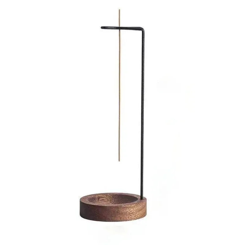Creative Upside Down Incense Burner Incense Stick Holder Wooden Round Incense Tray Ornament Bedroom Home Yoga Decoration Crafts