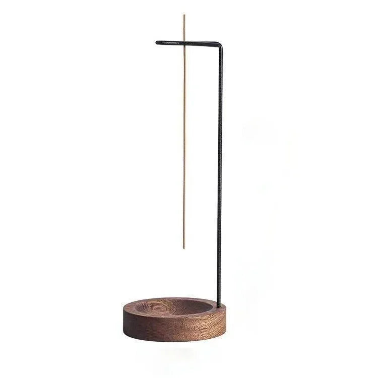 Creative Upside Down Incense Burner Incense Stick Holder Wooden Round Incense Tray Ornament Bedroom Home Yoga Decoration Crafts