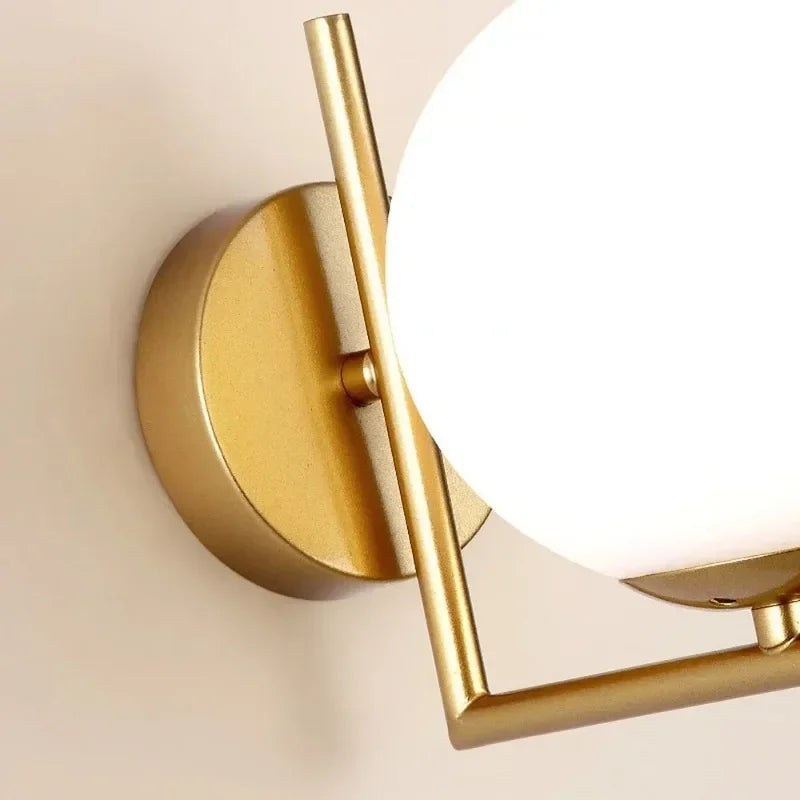 Glass ball LED indoor decorative wall light,glass ball indoor decorative wall light,used in bedrooms,living rooms,halls,corridor