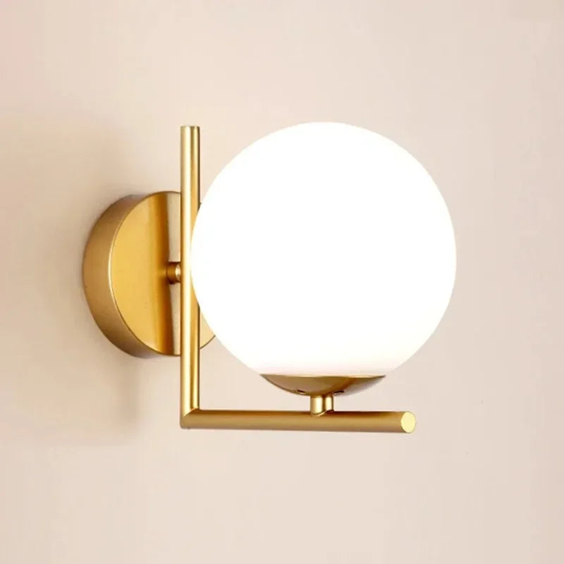 Glass ball LED indoor decorative wall light,glass ball indoor decorative wall light,used in bedrooms,living rooms,halls,corridor