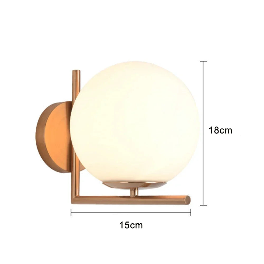 Glass ball LED indoor decorative wall light,glass ball indoor decorative wall light,used in bedrooms,living rooms,halls,corridor