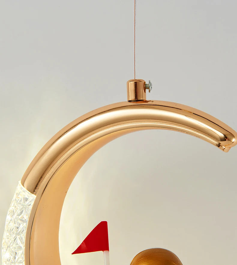 Modern LED Pendant Lights Wall Lamps Ceiling Lamps Acrylic+Alloy Ring/Moon Lamps Indoor Lighting Lustre Home Decor Accessories