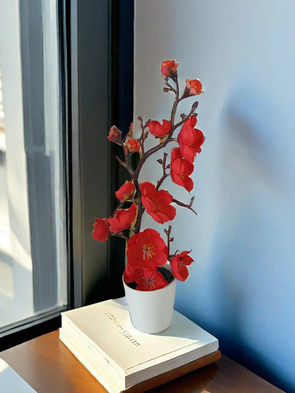 30 cm Artificial Plants Bonsai Small Tree Simulation Pot Plants Fake Flowers Table Potted Ornaments Home Decoration Hotel Garden