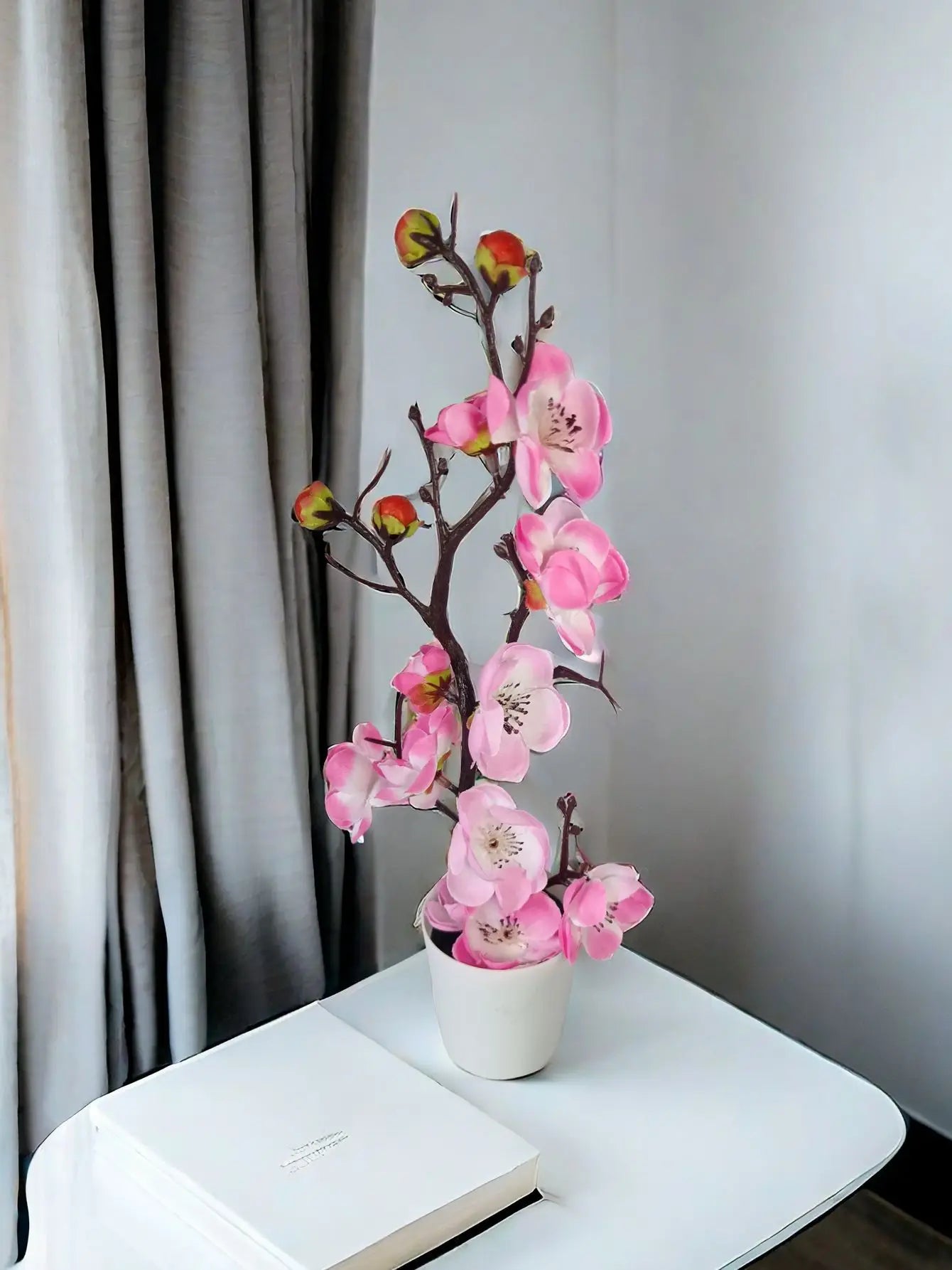 30 cm Artificial Plants Bonsai Small Tree Simulation Pot Plants Fake Flowers Table Potted Ornaments Home Decoration Hotel Garden