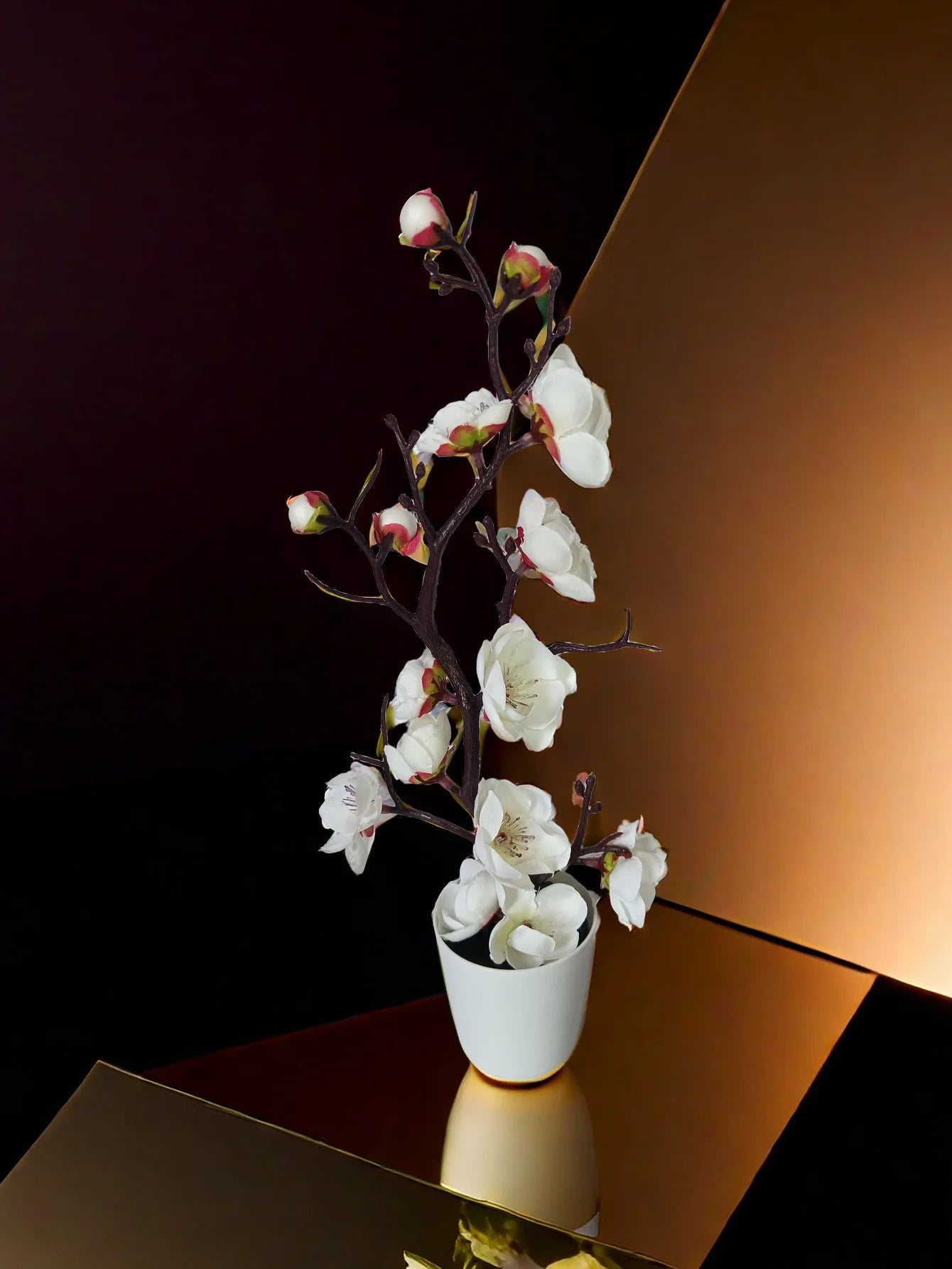 30 cm Artificial Plants Bonsai Small Tree Simulation Pot Plants Fake Flowers Table Potted Ornaments Home Decoration Hotel Garden