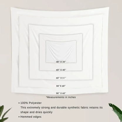 3D Effect Horizontal Wall Tapestries-Elegant Butterfly and Floral Design Living Room Bedroom Decoration Multiple Sizes
