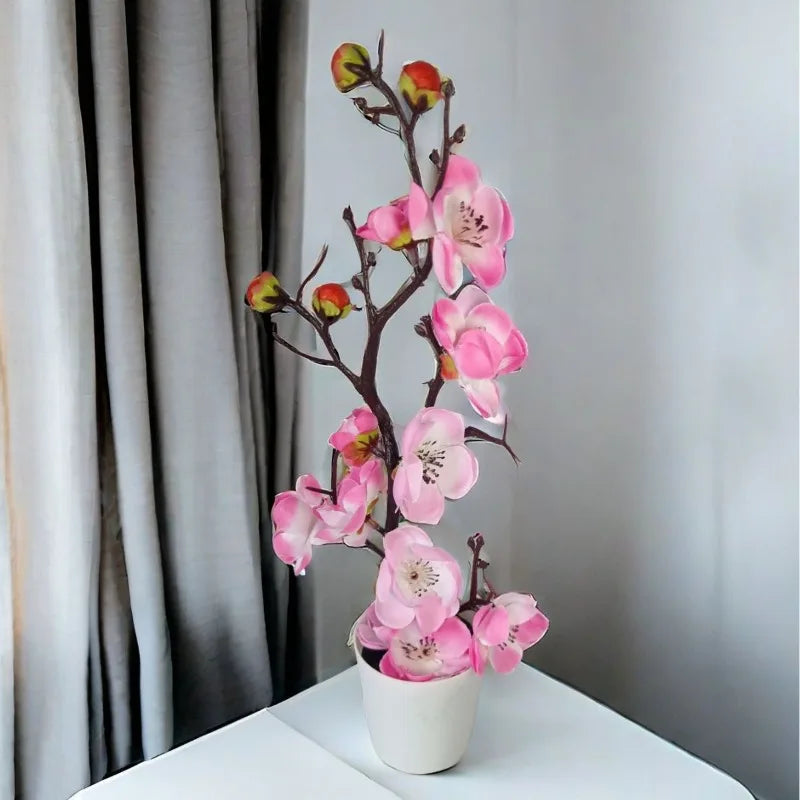 30 cm Artificial Plants Bonsai Small Tree Simulation Pot Plants Fake Flowers Table Potted Ornaments Home Decoration Hotel Garden