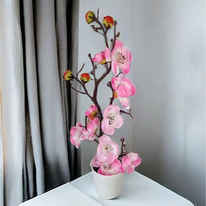 30 cm Artificial Plants Bonsai Small Tree Simulation Pot Plants Fake Flowers Table Potted Ornaments Home Decoration Hotel Garden