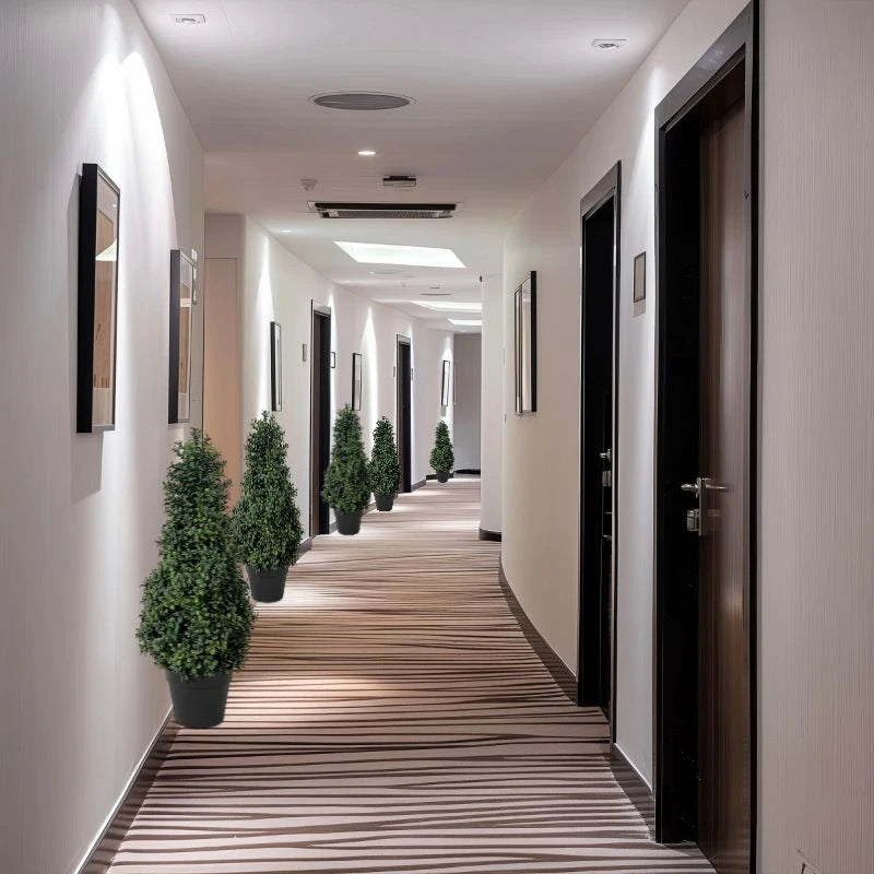 Simulation ground-inserted boxwood tree green plant potted home courtyard shopping mall garden outdoor decoration ornaments