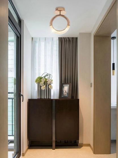 Modern LED Pendant Lights Wall Lamps Ceiling Lamps Acrylic+Alloy Ring/Moon Lamps Indoor Lighting Lustre Home Decor Accessories