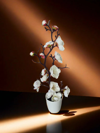 30 cm Artificial Plants Bonsai Small Tree Simulation Pot Plants Fake Flowers Table Potted Ornaments Home Decoration Hotel Garden