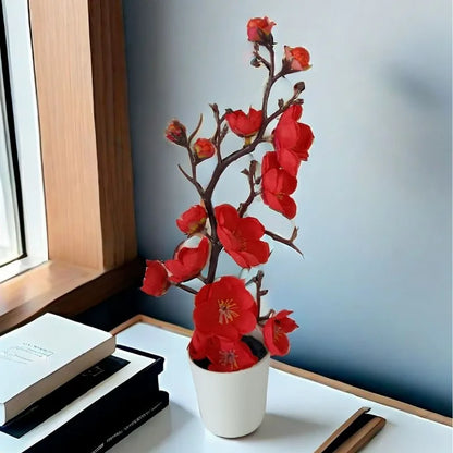 30 cm Artificial Plants Bonsai Small Tree Simulation Pot Plants Fake Flowers Table Potted Ornaments Home Decoration Hotel Garden