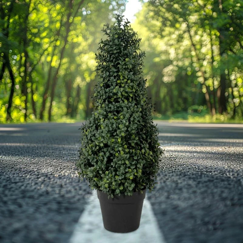 Simulation ground-inserted boxwood tree green plant potted home courtyard shopping mall garden outdoor decoration ornaments