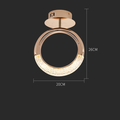 Modern LED Pendant Lights Wall Lamps Ceiling Lamps Acrylic+Alloy Ring/Moon Lamps Indoor Lighting Lustre Home Decor Accessories