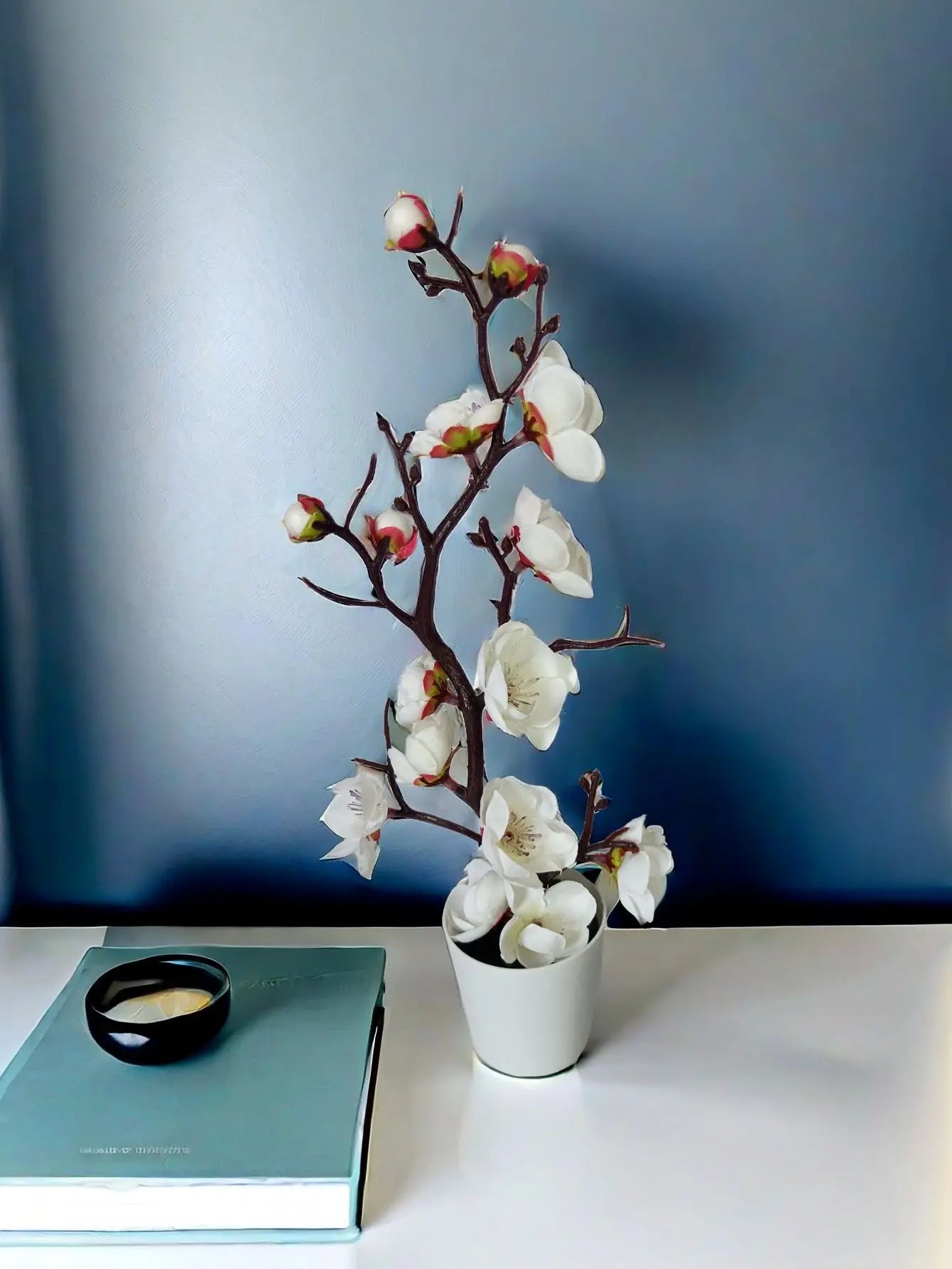 30 cm Artificial Plants Bonsai Small Tree Simulation Pot Plants Fake Flowers Table Potted Ornaments Home Decoration Hotel Garden