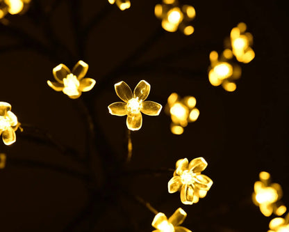 Cherry Blossom Tree Light,17inch 40LED Lighted Tabletop Artificial Flower Bonsai Tree Lamp USB Powered Gifts for Home Decor