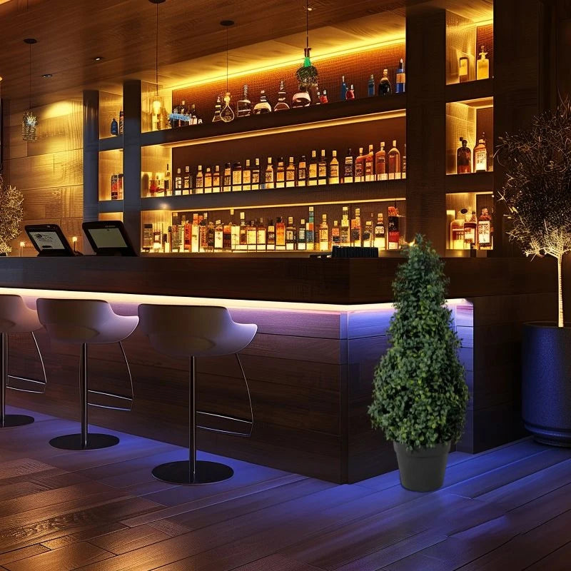 Simulation ground-inserted boxwood tree green plant potted home courtyard shopping mall garden outdoor decoration ornaments