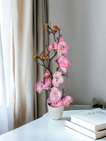 30 cm Artificial Plants Bonsai Small Tree Simulation Pot Plants Fake Flowers Table Potted Ornaments Home Decoration Hotel Garden