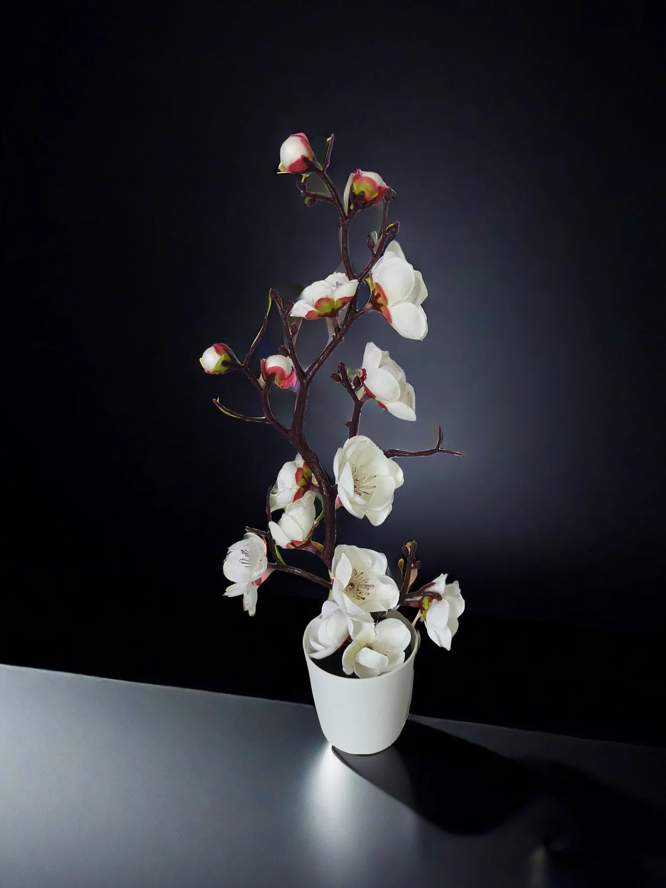 30 cm Artificial Plants Bonsai Small Tree Simulation Pot Plants Fake Flowers Table Potted Ornaments Home Decoration Hotel Garden