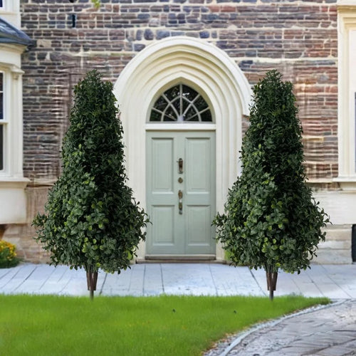 Simulation ground-inserted boxwood tree green plant potted home courtyard shopping mall garden outdoor decoration ornaments