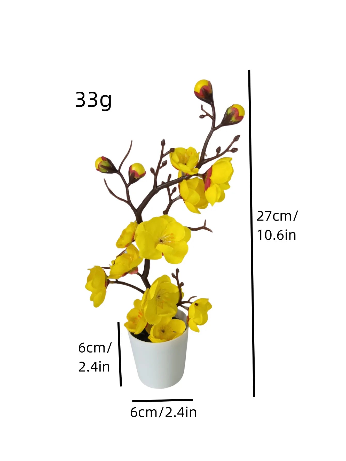 30 cm Artificial Plants Bonsai Small Tree Simulation Pot Plants Fake Flowers Table Potted Ornaments Home Decoration Hotel Garden