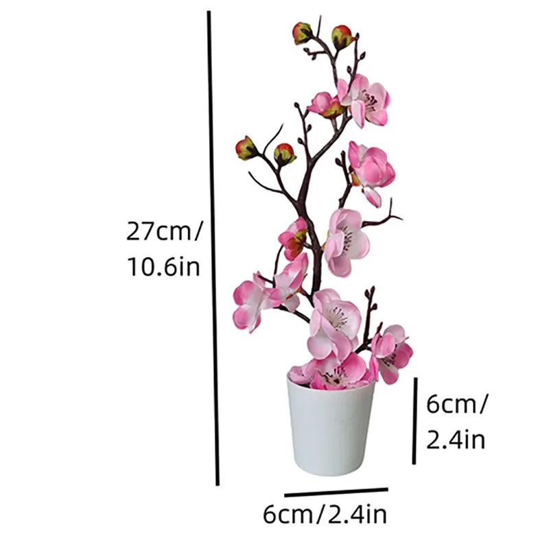 30 cm Artificial Plants Bonsai Small Tree Simulation Pot Plants Fake Flowers Table Potted Ornaments Home Decoration Hotel Garden