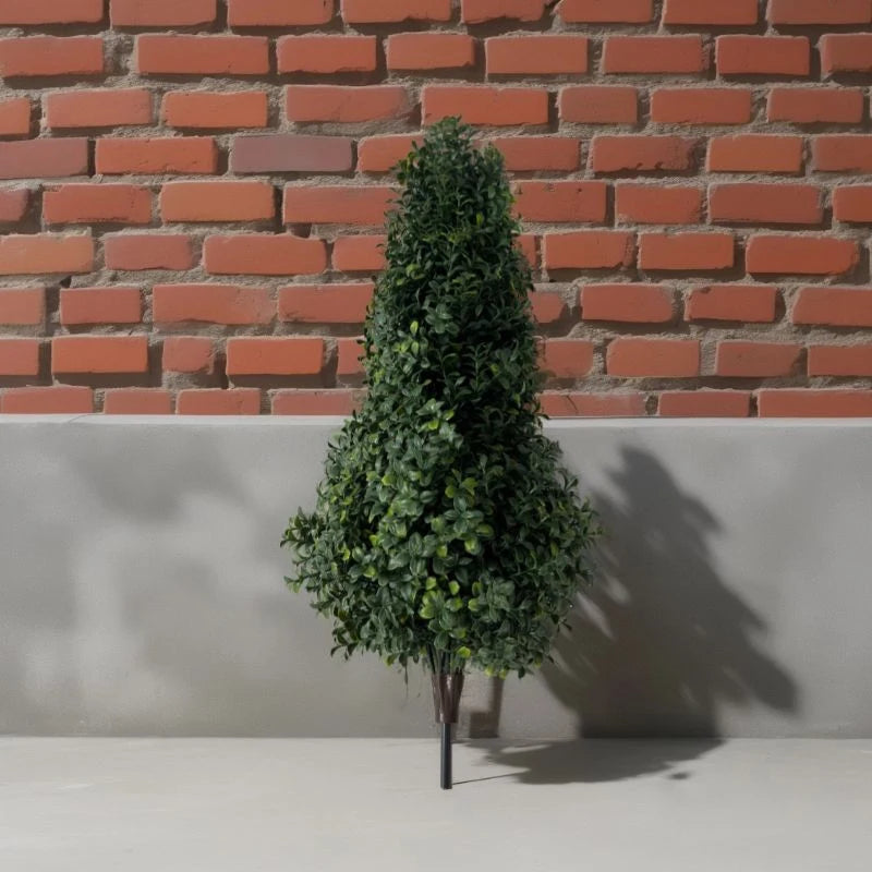 Simulation ground-inserted boxwood tree green plant potted home courtyard shopping mall garden outdoor decoration ornaments