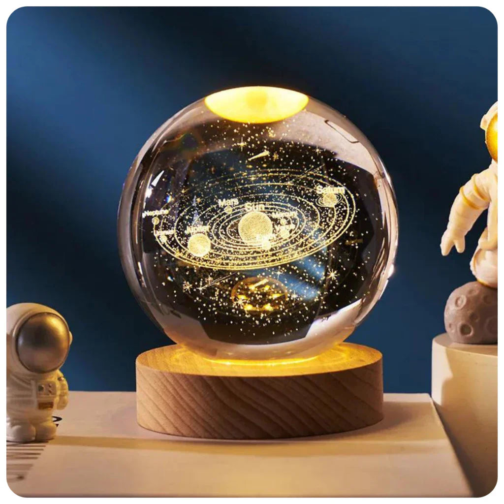 Solar System Crystal Table Lamp
